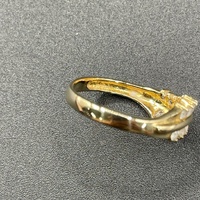 Ladies 18ct Yellow Gold Cubic Zirconia Ring