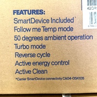 Carrier 42QRG035N8 Sapphire 3.5kW Reverse Cycle Split System Air Conditioner