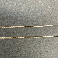 Ladies 9ct Yellow Gold Tight Curb Link Chain & 7 Lucky Rings Pendant