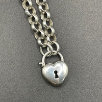 Ladies 925 Sterling Silver Belcher Link Necklace