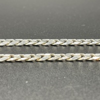 Unisex 925 Sterling Silver Curb Link Necklace
