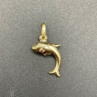 Ladies 9ct Yellow Gold Dolphine Pendant