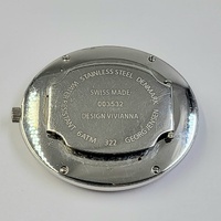 Georg Jensen Design Vivianna 322 Oval Watch with Diamonds Swiss Quartz