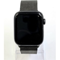 Apple Watch SE 44mm GPS + Cellular Midnight Aluminum Case Milanese Loop Band