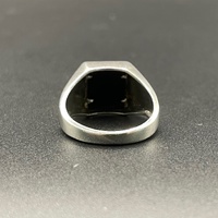 Mens 925 Sterling Silver Eagle Diamond Ring