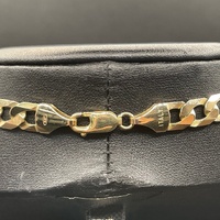 Unisex 9ct Yellow Gold Curb Link Necklace