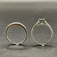 Ladies 18ct White Gold Diamond Bridal Ring Set