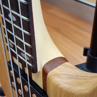 Magna 4 String Maple Ash Electric Bass Guitar with Hard Case