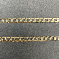 Unisex 9ct Yellow Gold Curb Link Necklace