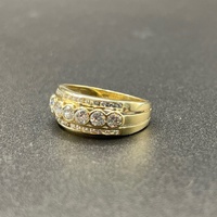 Ladies 9ct Yellow Gold Cubic Zirconia Ring
