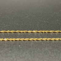 Ladies 9ct Yellow Gold Singapore Twist Link Necklace