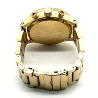 Nixon Simplify The 51-30 Chrono All Gold Black Stainless Steel Mens Watch