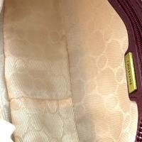 Oroton ORO512 Ladies Burgundy Leather Clutch Shoulder Bag Studded