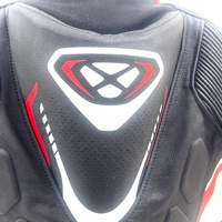 Ixon Vortex 2 Mens Riding Jacket Size M Leather CE Armor Black White Red