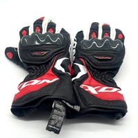 Ixon RS Circuit-R Gloves Size M Leather Racing Motorcycle Black White Red