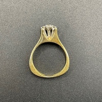 Ladies 18ct Yellow Gold Natural Diamond Ring