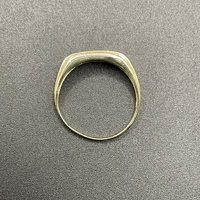 Mens 9ct Yellow Gold Natural Diamond Ring
