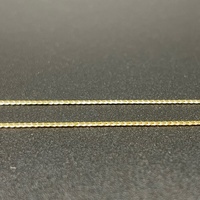 Ladies 9ct Yellow Gold Crown Trifari Snake Link Necklace