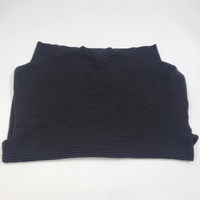 Emporio Armani Men's Black Ribbed Knit Crewneck Sweater Size S Authenticated CLG