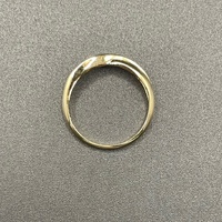 Ladies 10ct Yellow Gold Natural Diamond Ring