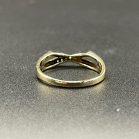 Mens 9ct Yellow Gold Diamond Ring