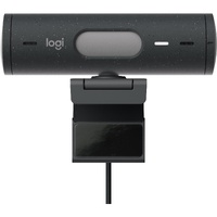 Logitech Brio 500 Full HD 1080p Webcam with HDR, Auto-Light Correction & Noise-Reducing Mics - Graphite