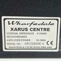 Wharfedale Xarus Centre Speaker 2-Way Bass Reflex Home Theater Center Channel 6 Ohm 150W