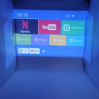 Aiwa FHD Smart LED Projector 1080p WiFi 300 ANSI 130 Inch with Remote Control