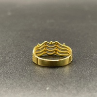 Unisex 22ct Yellow Gold Pattern Ring