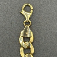 Unisex 9ct Yellow Gold Curb Link Bracelet