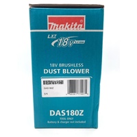 Makita 18V Brushless Dust Blower DAS180Z Cordless Air Duster Skin Only
