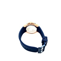 Guess Mens 3 Face Analog Watch Blue Rose Gold W0247G3