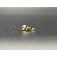 Ladies 9ct Yellow Gold Diamond Ring