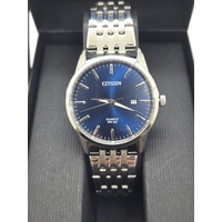 Citizen G112-S101417 Quartz Blue Sunray Dial Stainless Steel Mens Watch