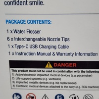 Welcare Aqua-Pulse Water Flosser with 6 Interchangeable Nozzle Tips