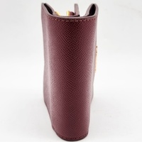 Coach Snap Wallet in Crossgrain Leather Dark Wine CCM75 Bifold