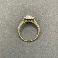Ladies 9ct Yellow Gold Diamond Cluster Ring