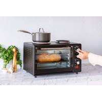 Healthy Choice 34L Portable Oven with Rotisserie EO425R Black