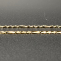 Unisex 9ct Yellow Gold Figaro Link Necklace