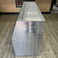 MW Ute Aluminium Tool Box Side Opening 1480mm Checker Plate with Key