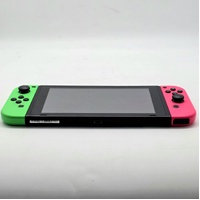 Nintendo Switch Neon Green Pink Handheld Gaming Console HAC-001 with Accessories