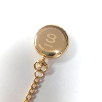 Gold Mark Nurse Fob Watch 5567205 Gold Tone Quartz Date Pulsations with Chain