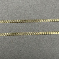 Unisex 10ct Yellow Gold Curb Link Necklace
