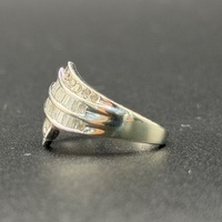 Ladies 9ct White Gold Diamond Cluster Ring
