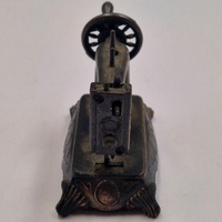Antique Metal Sewing Machine Pencil Sharpener Vintage Desk Collectible Decor