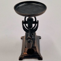 Antique Metal Balance Scale Pencil Sharpener Vintage Desktop Collectible Miniature