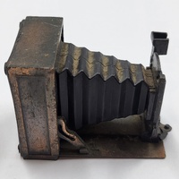 Antique Metal Pencil Sharpener Bellows Camera Vintage Style Desktop Collectible