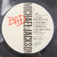 Michael Jackson – Bad 1987 Original Pressing Gatefold Vinyl LP Record | Vintage Pop Classic Album | Collectible 12" Vinyl