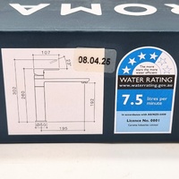 Caroma Luna Collection Brushed Nickel Sink Mixer Tap 68188BN4AF