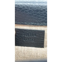 Gucci Dollar Calfskin Interlocking G Chain Shoulder Bag Small Black